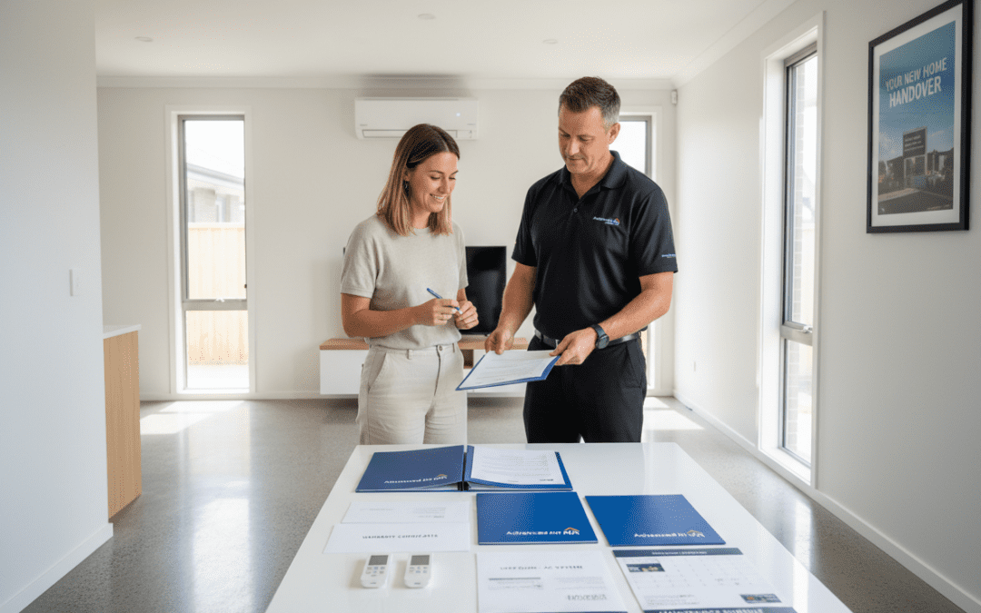 Air Conditioning Handover Documentation for New Home Buyers in WA