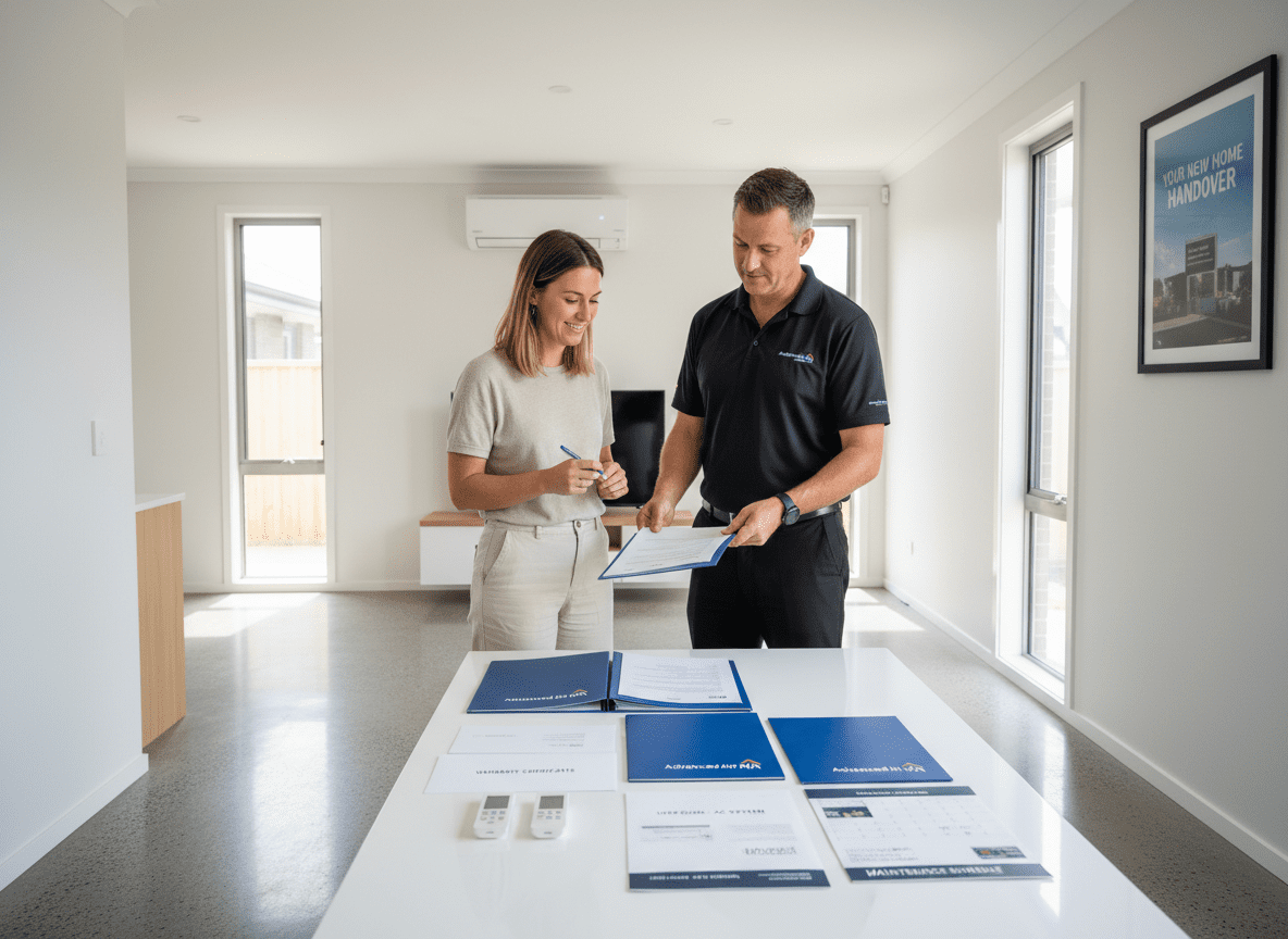 Air Conditioning Handover Documentation for New Home Buyers in WA