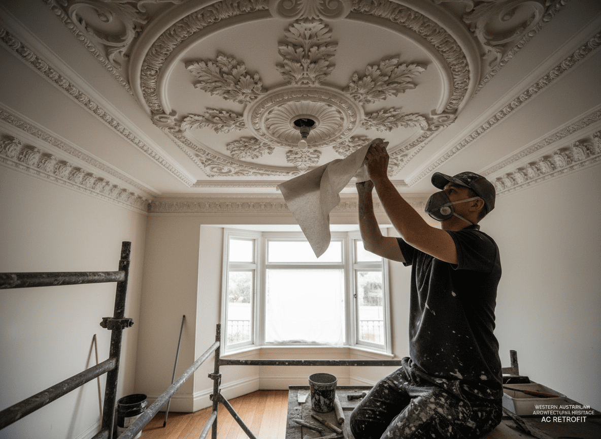 Preserving Plaster Ceilings When Installing Ducted Air Conditioning